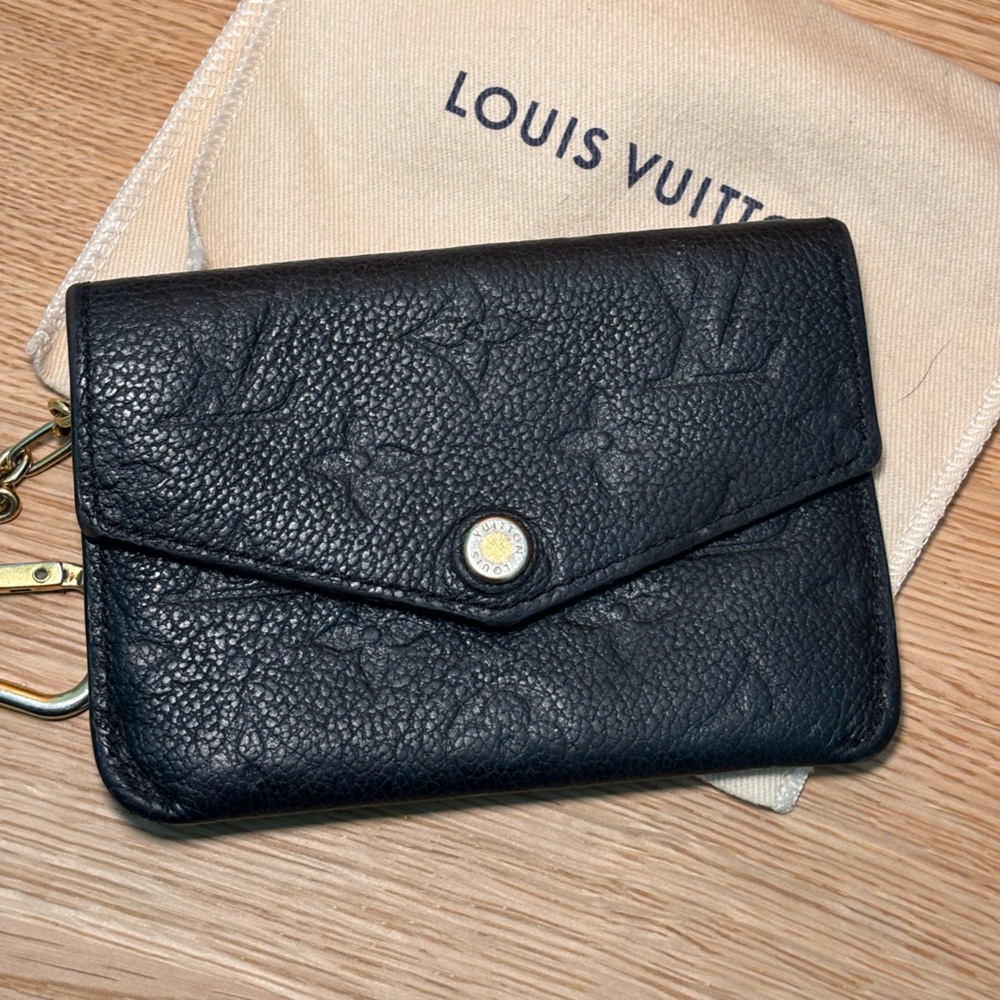 Louis Vuitton Black Monogram Leather Key Holder